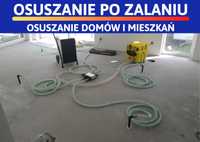 Osuszanie po zalaniu \domów \mieszkań \ozonowanie \wynajem osuszaczy