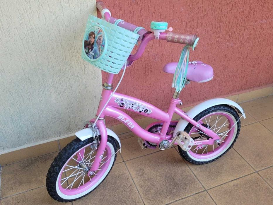 Różowy rower dziecięcy Rueda Koła 14 cali