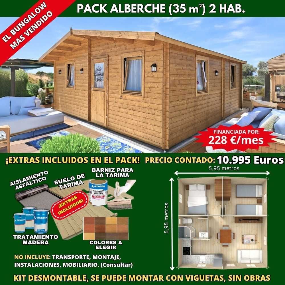BUNGALOWS PARA CAMPISMO OU TURISMO RURAL T0/T1/T2/T3