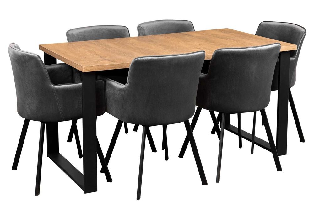 Nowoczesny Zestaw stoł rozkładany+krzesła VIKI NOWOŚĆ RÓŻNE KOLORY!