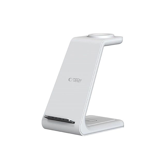 Stacja ładująca Tech-Protect QI15W-A36/3w1 dla Apple - biała