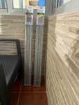 Conjunto de 2 Estores em PVC cor alumínio natural