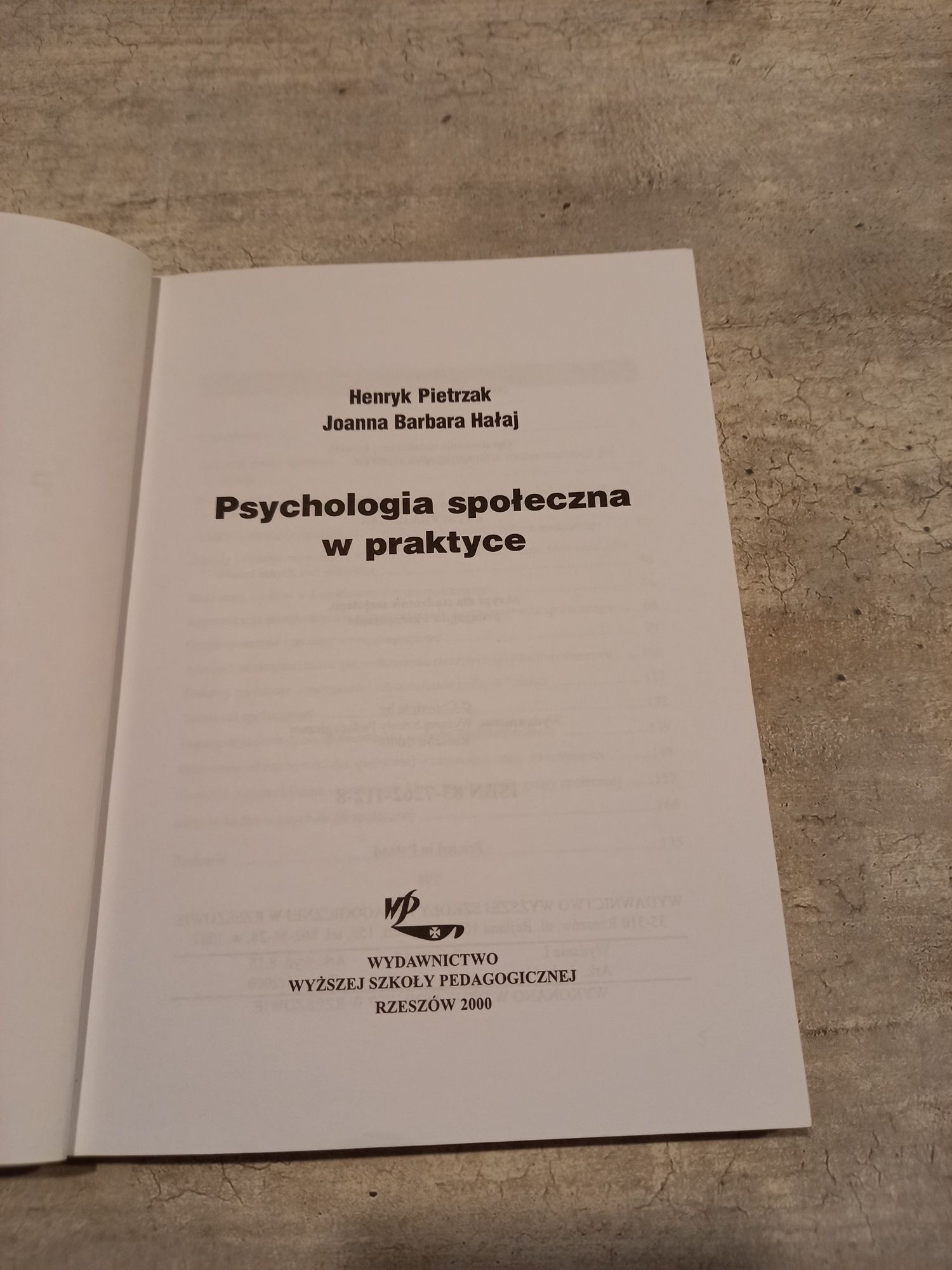 Psychologia społeczna w praktyce Pietrzak i Hałaj