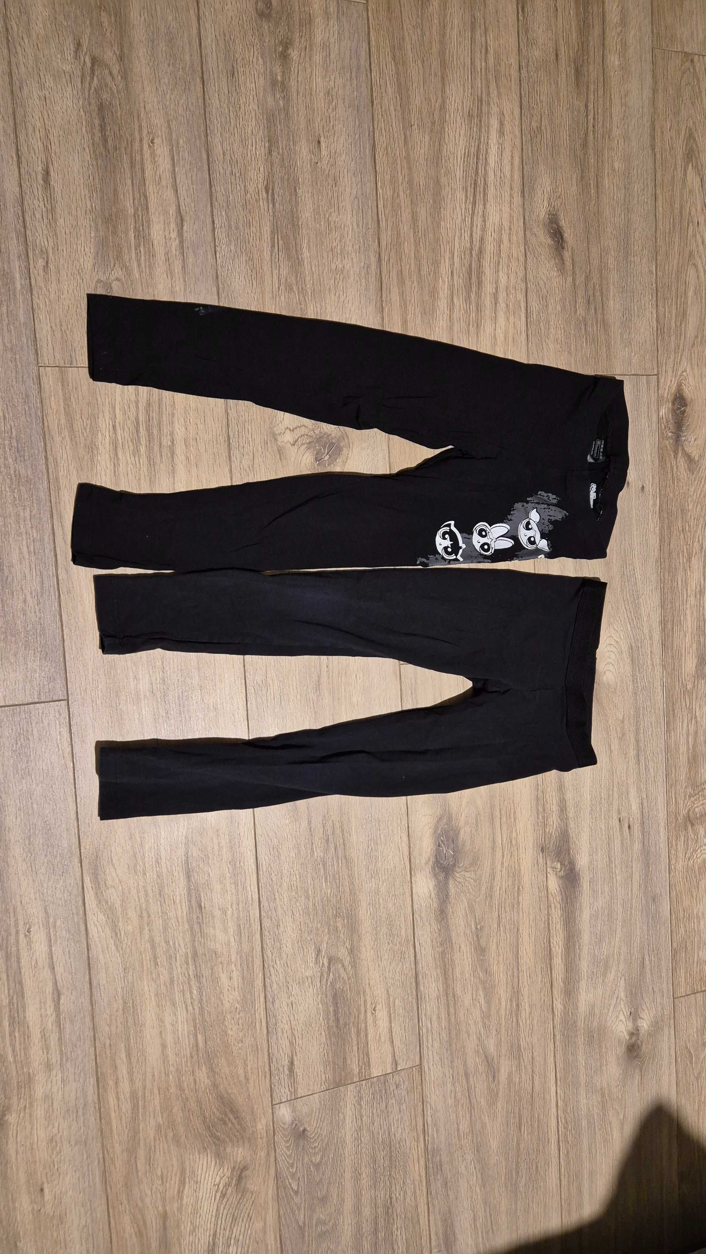 Czarne Legginsy 122/128