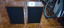 Colunas de som em madeira mogno 80 watts cada