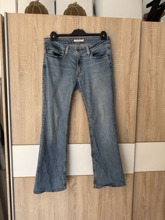 Spodnie Levi’s superlow boot W30 jeans dżinsy damskie modne elastyczne