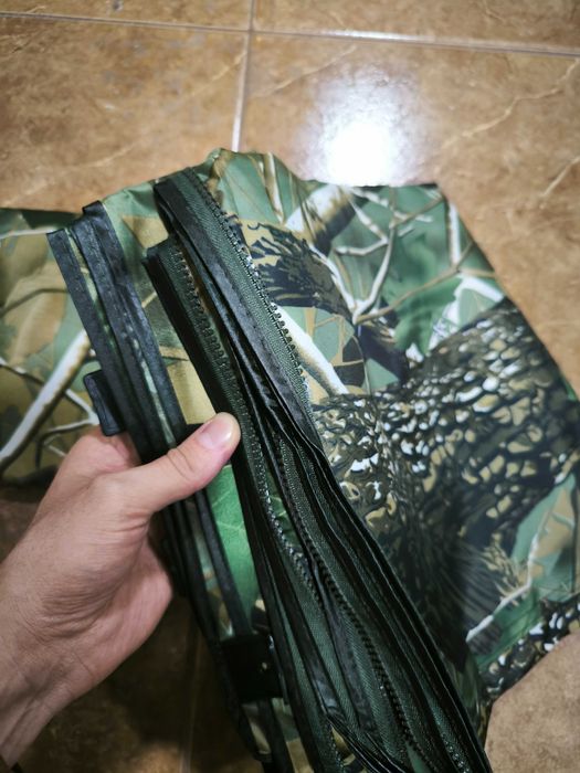 Зонт парасоля намет для риболовлі напів тент Д2.2м вікно колір листва