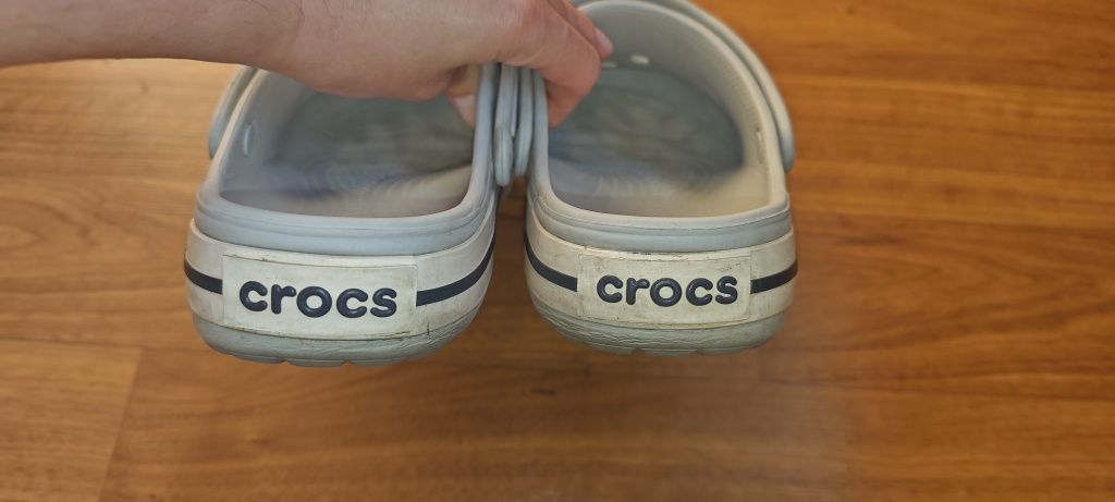 Crocs серые унисеекс, оригинал, размер m8/w10