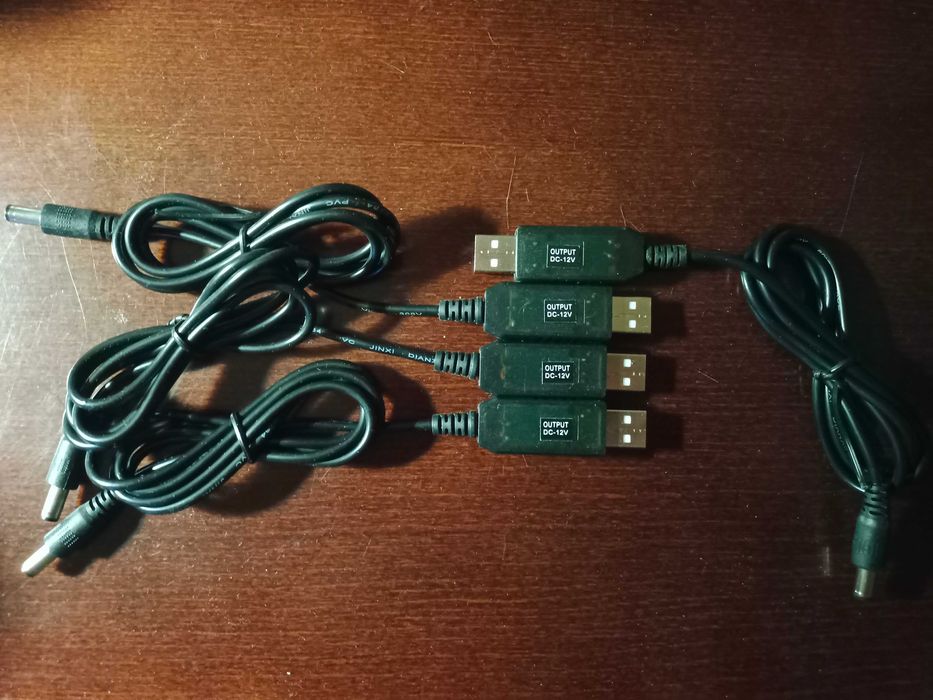 Кабель с повышающей платой с 5V на 12 V (для роутера)