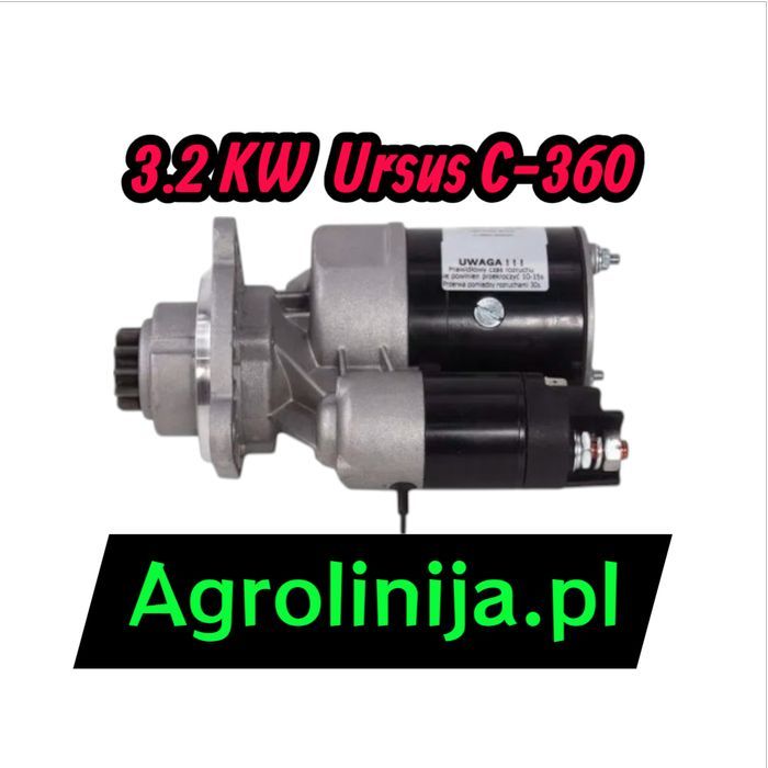 Najmocniejszy rozrusznik do Ciągnika Ursusa C-360 – aż 3,2 kW Solidny