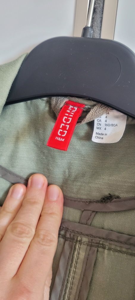 Militarna parka h&m