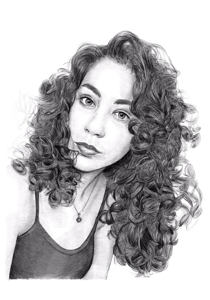 Desenho de Retratos a Grafite e Carvão de Pessoas ou Animais