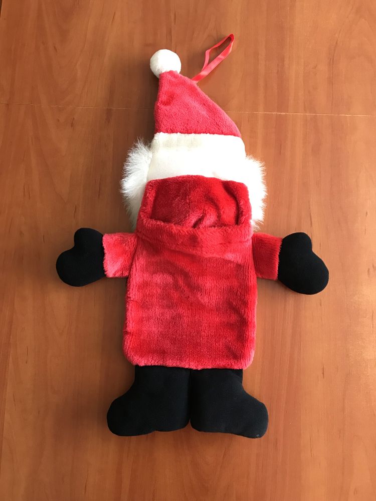 Św. Mikołaj termofor Świąteczny pluszowy pokrowiec