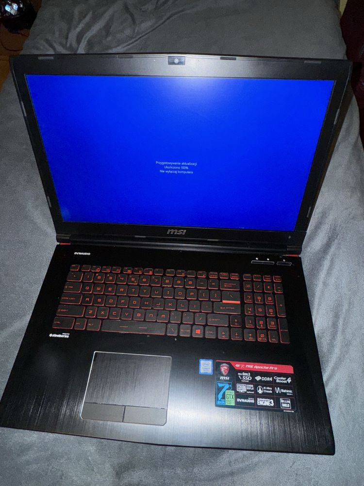 MSI GE72 Apache Pro i7 7700hq GTX 1050ti