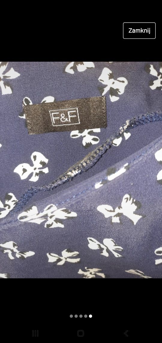 Bluzka F&F M/L tiulowe rękawy