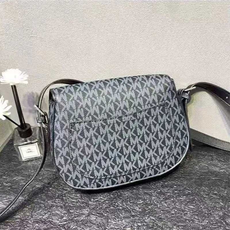 Torebka Hourglass Michael Kors Grafit Brazowa malutka monogram