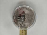 Moneta , medal pamiątkowy Bitcoin 40 mm