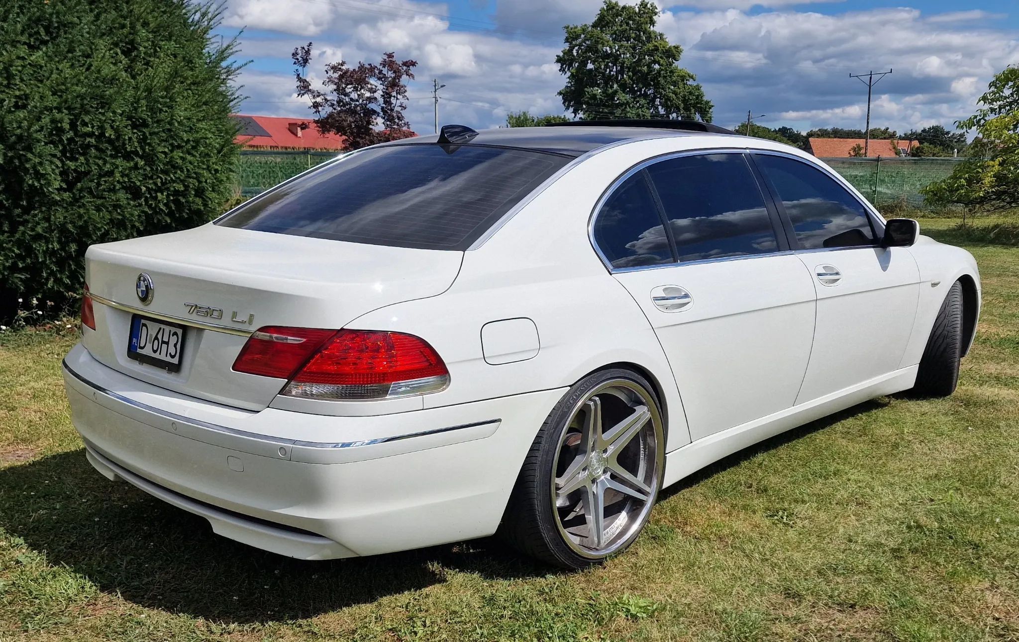 BMW Seria 7 BMW 750 Li (e66) 2006 alpinweiss 22" rant, dociągi, rolety