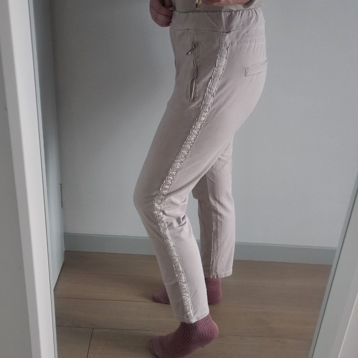 Spodnie bawełniane Vanilla L