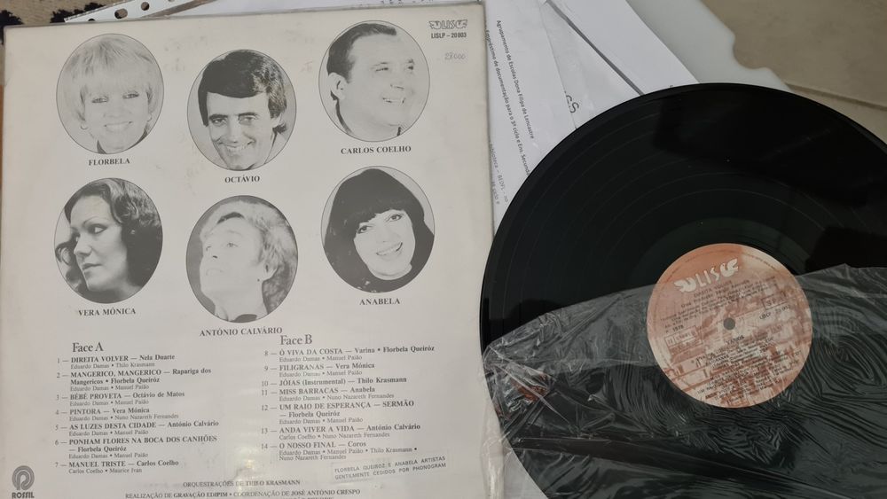 Disco LP vinil de Música de Intervenção