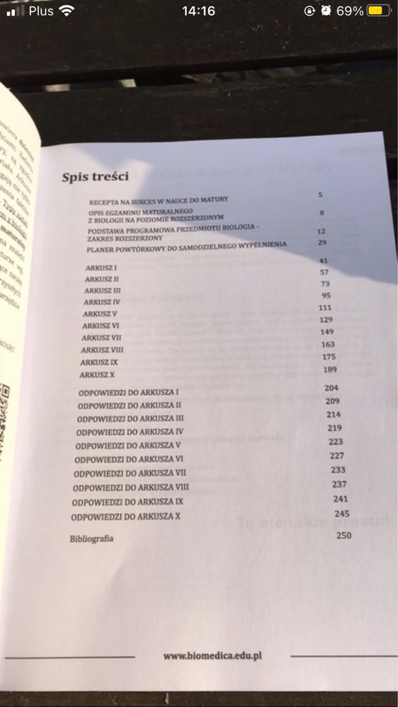 Biomedica matura na cito arkusze maturalne z biologii