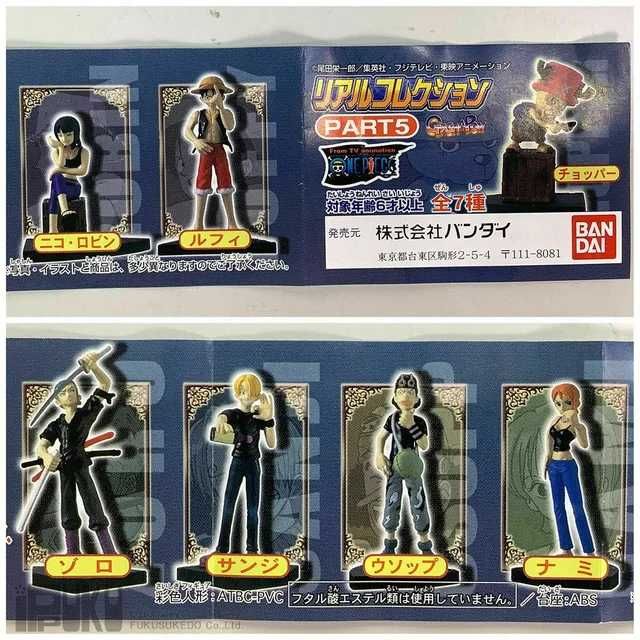 One Piece Miniaturas Real Collection  5 a 7 cm novos
