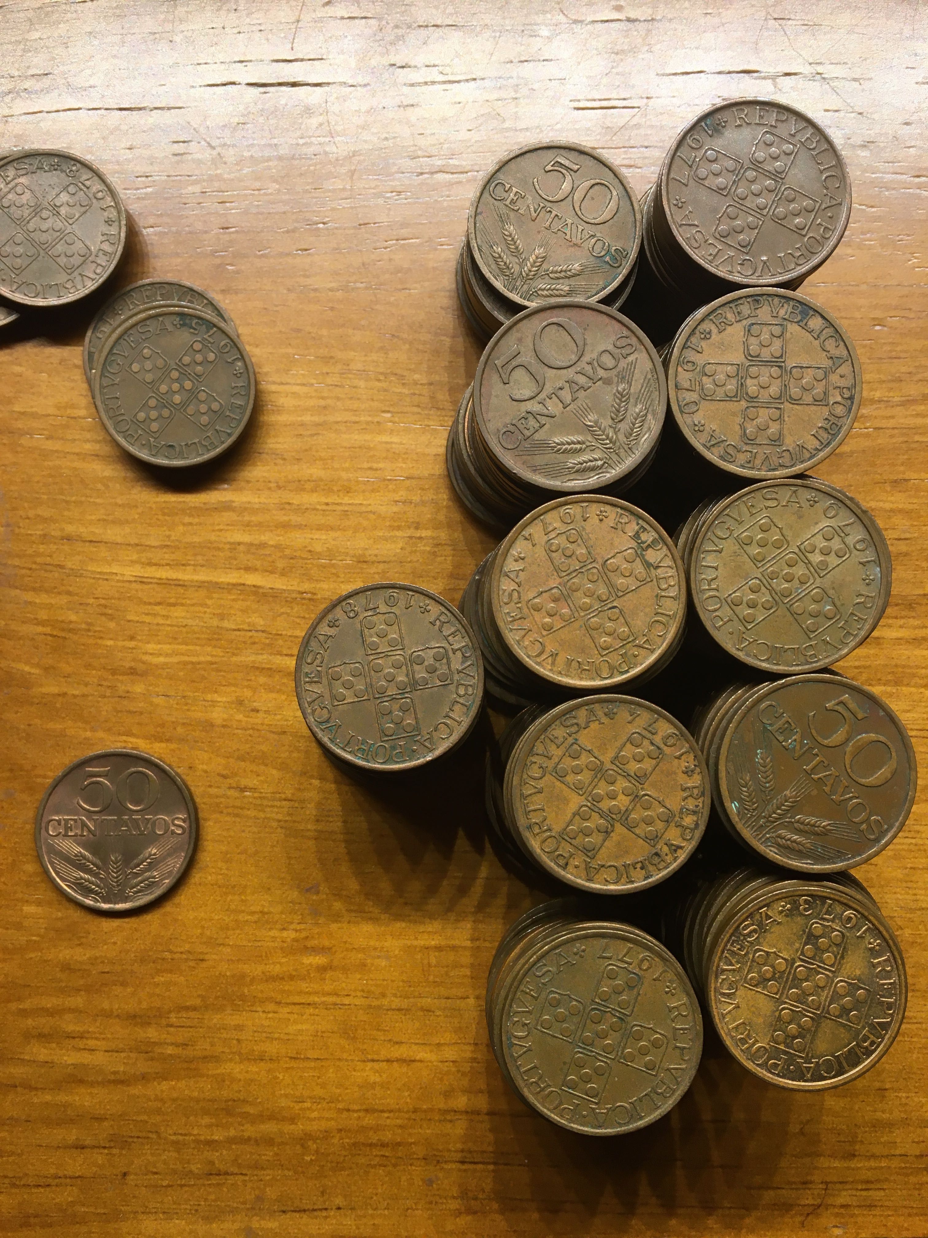 Moedas 50 centavos