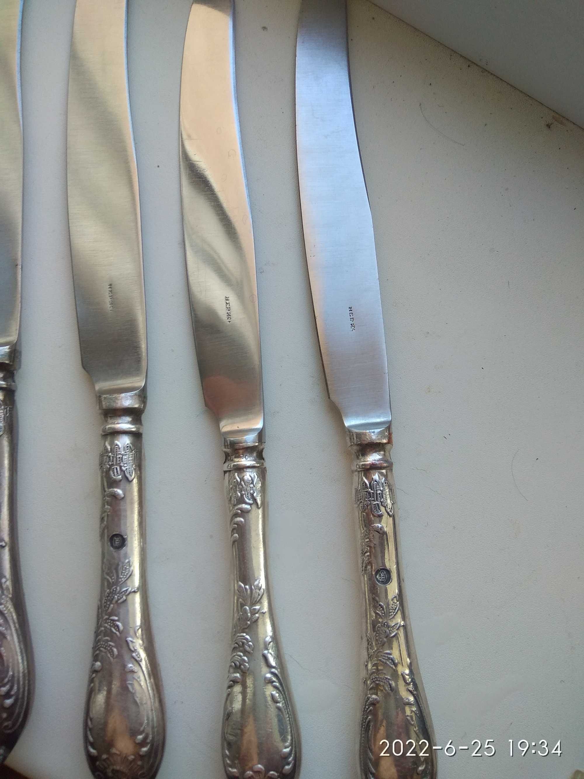 Ножы столовые набор мельхиоровые
