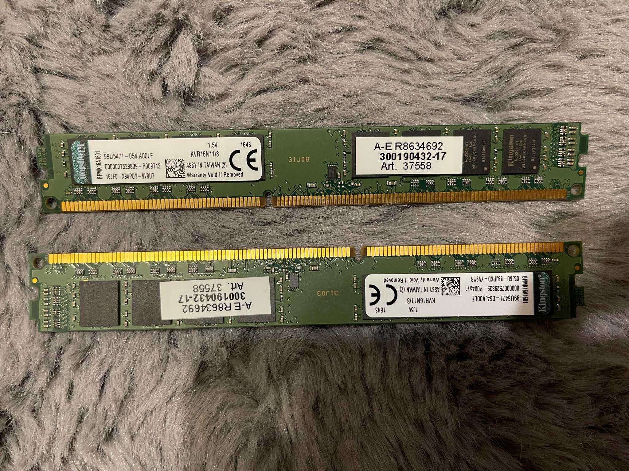 Pamięć RAM DDR3 Kingston 8 GB 1600 11    x2