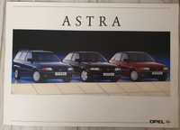 Unikalny stary polski prospekt Opel Astra I ulotka reklamowa lata 90