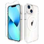 Case Etui Do Iphone 14 / 13 Do Magsafe + Szkło Hartowane 9H Wzmacniane