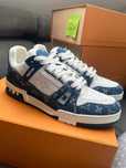 Louis_Vuitton_Trainer_Blue MęskieObuwie sportoweModay Rozmiar.45