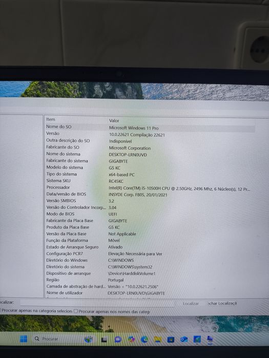Notebook Gaming Gigabyte G5 32Gb Ram RTX 3060