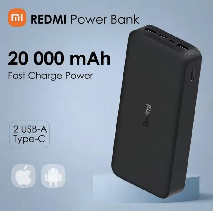 Xiaomi Redmi 20000 мАч Power Bank двосторонній Павер Банк