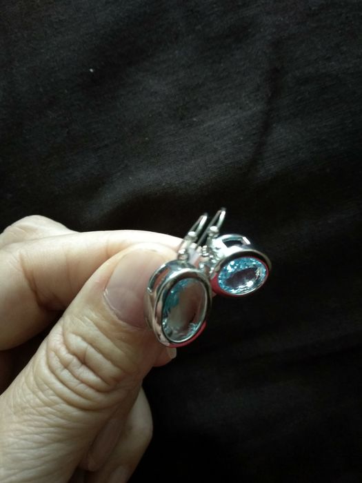 Кольца перстні сережки посріблені Біжутерія