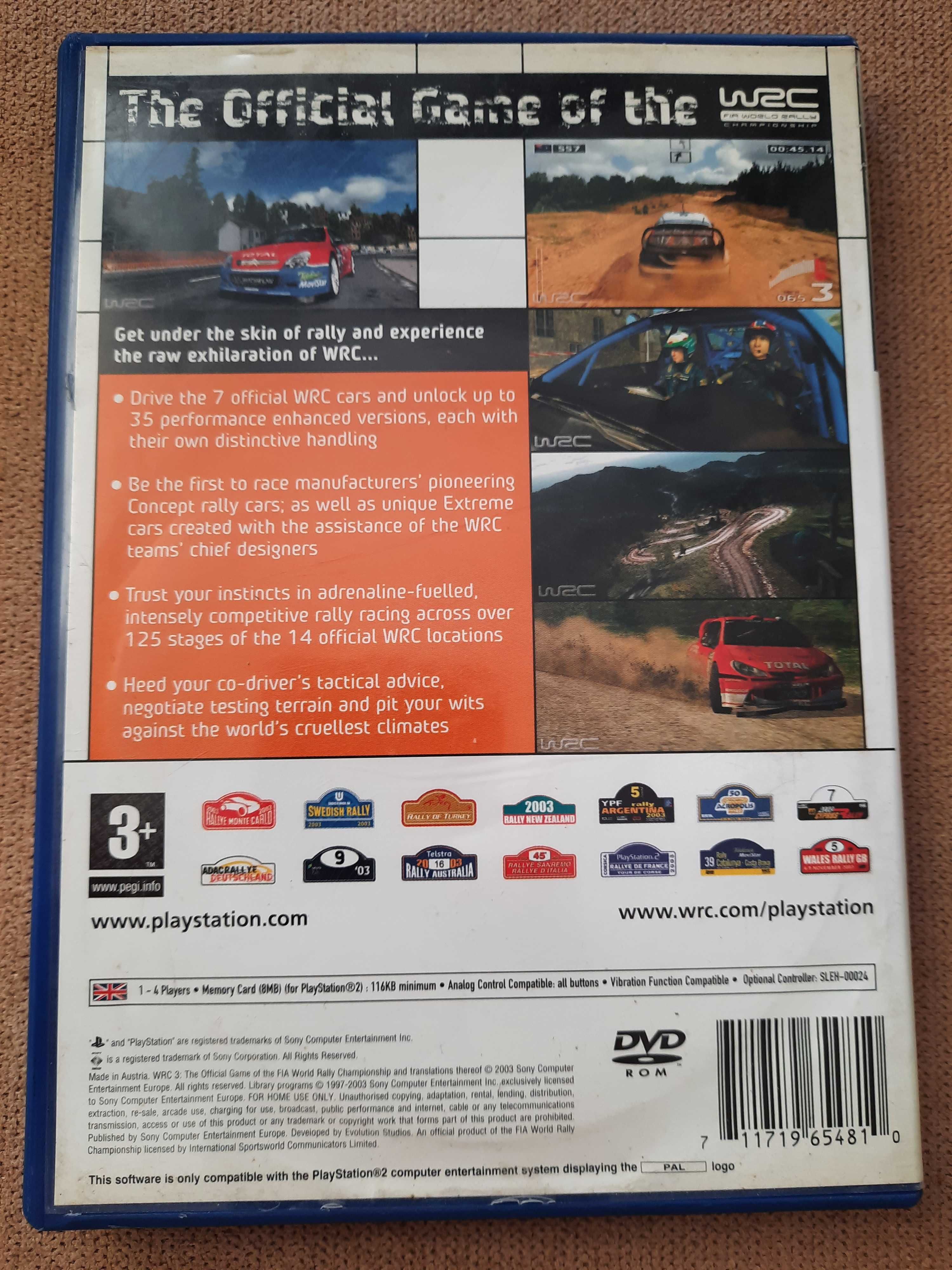 WRC 3 World Rally Championship 3 PS2