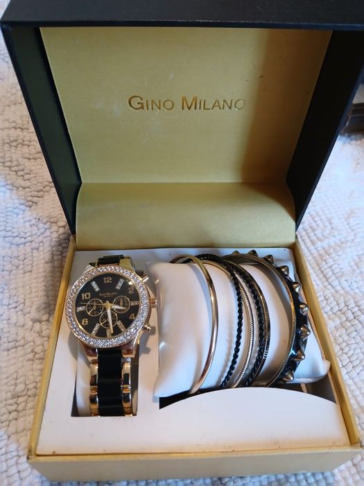 Conjunto relogio Gino Milano