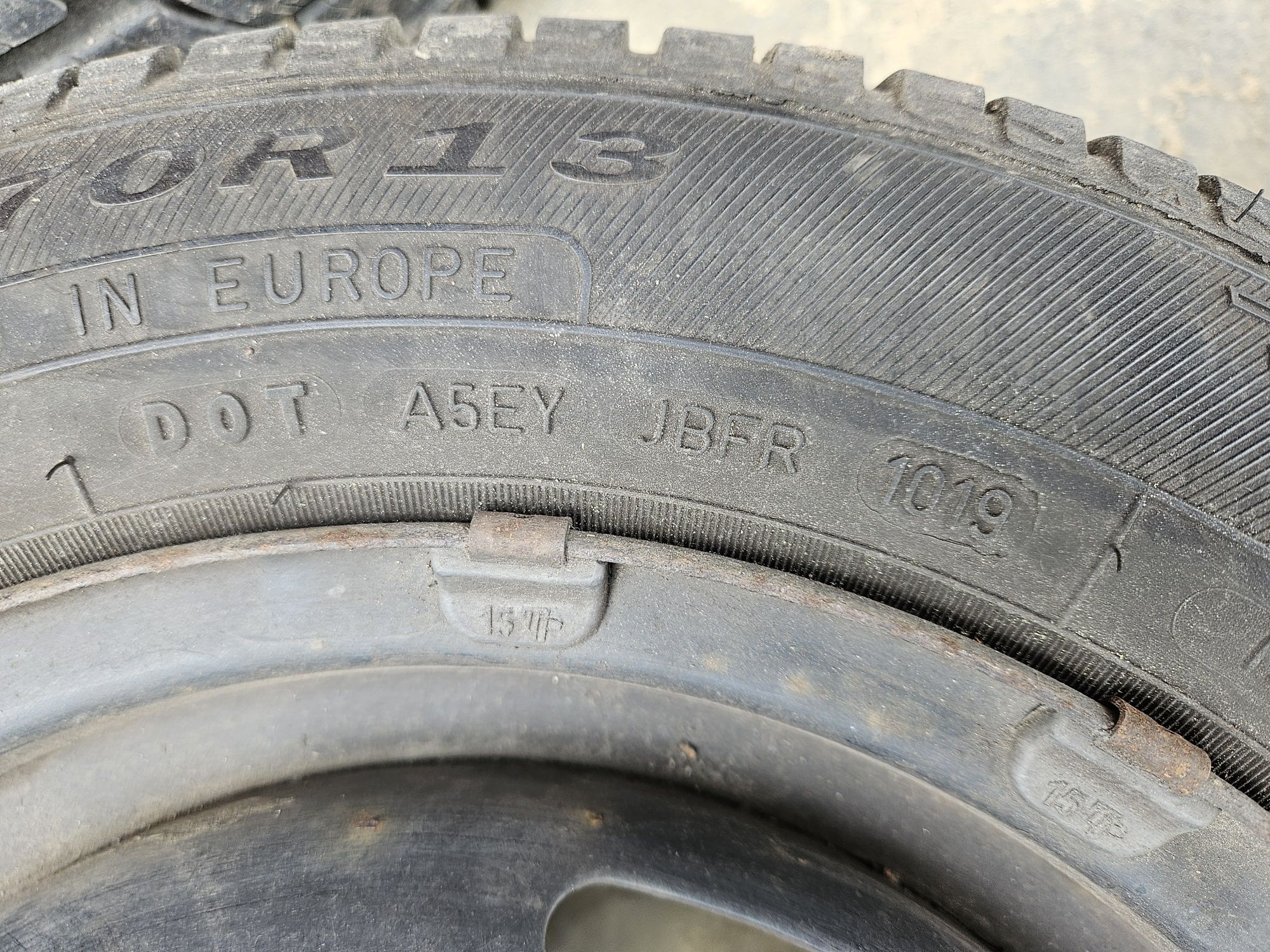 Koła 13" komplet, opony letnie 155/70R13, felgi stalowe