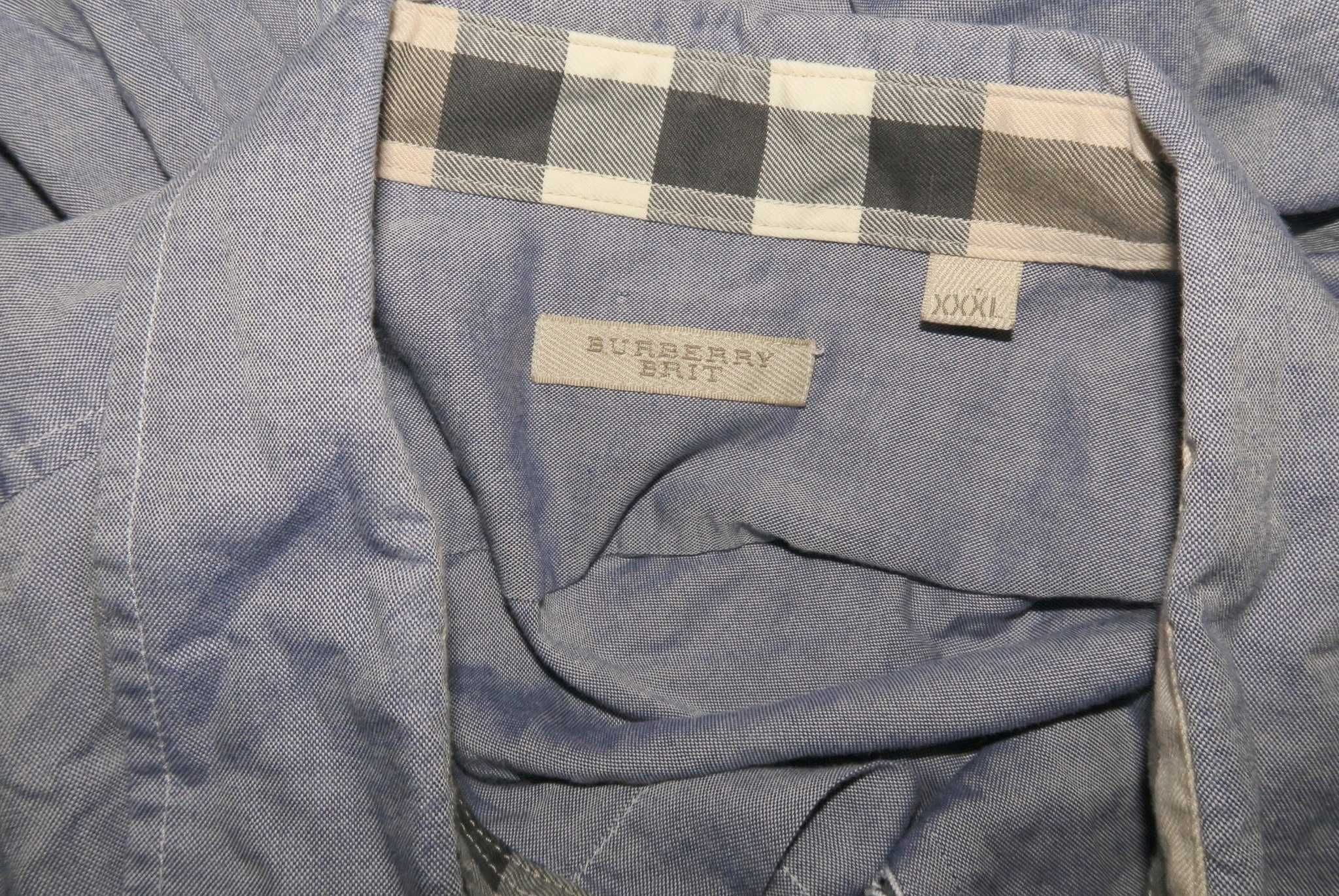 Burberry koszulka z wykończeniami w kratę 3XL