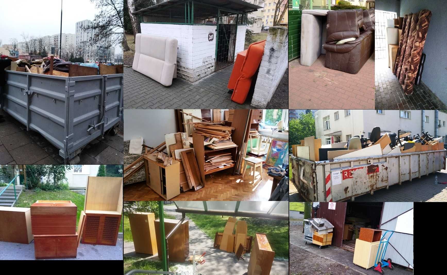Opróżnianie mieszkań/piwnic/WYWÓZ mebli wynoszenie na śmietnik