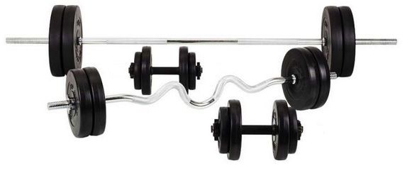 Штанга + Гантели Набор 107 кг