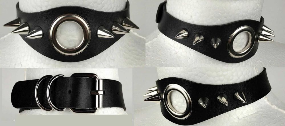 Naszyjnik Gothic Choker Obroża Gotycka Ćwieki NOWY