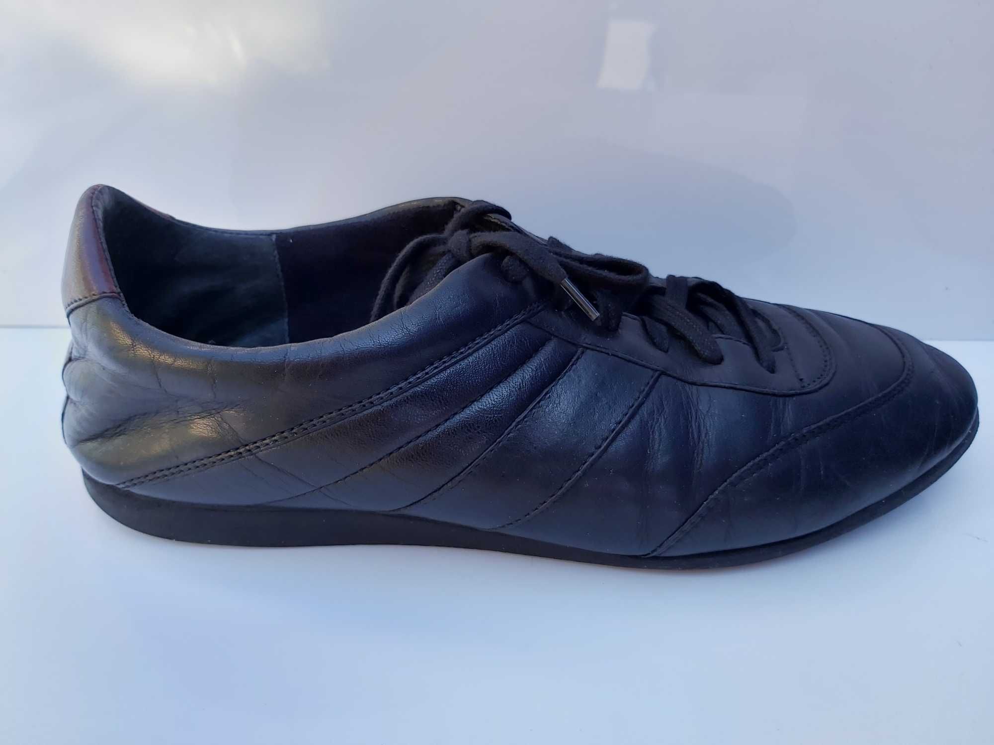 Pólbuty Gino ROSSI czarne trzewiki sneakersy 42