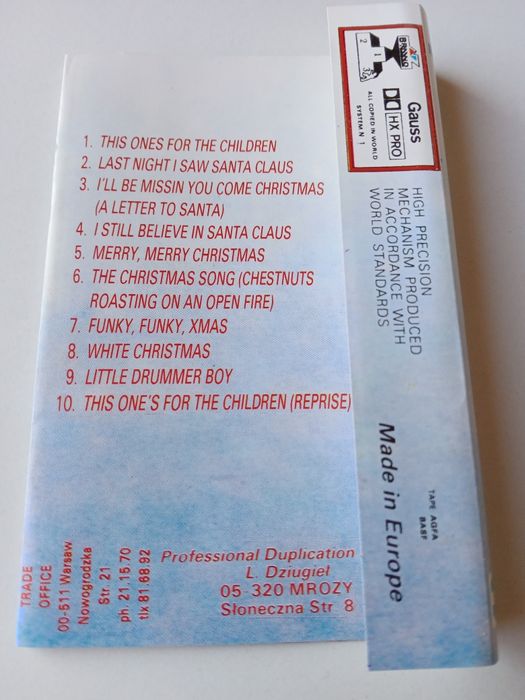 New kids on the block - merry, merry christmas - kaseta magnetofonowa