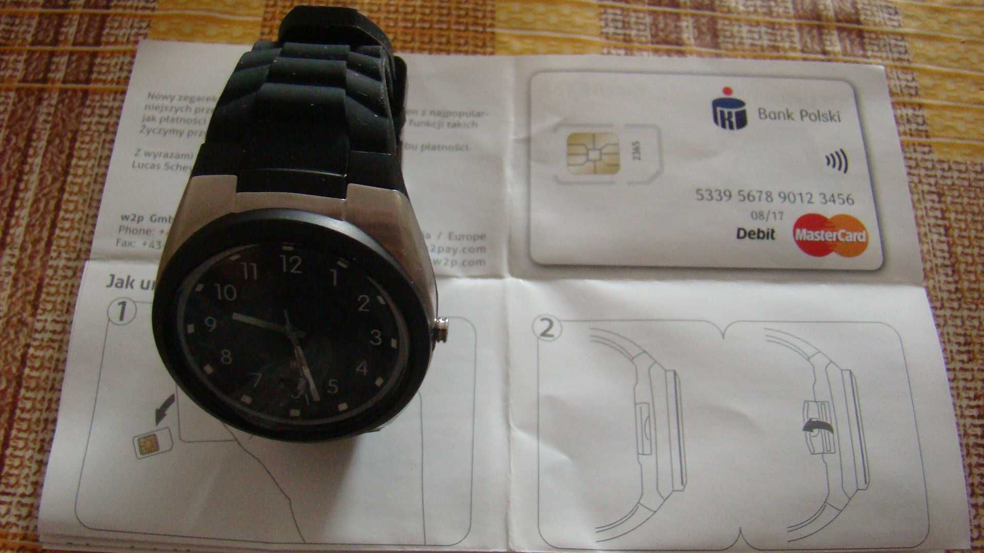 Zegarek Watch2Pay z funkcją płatności zbliżeniowych
