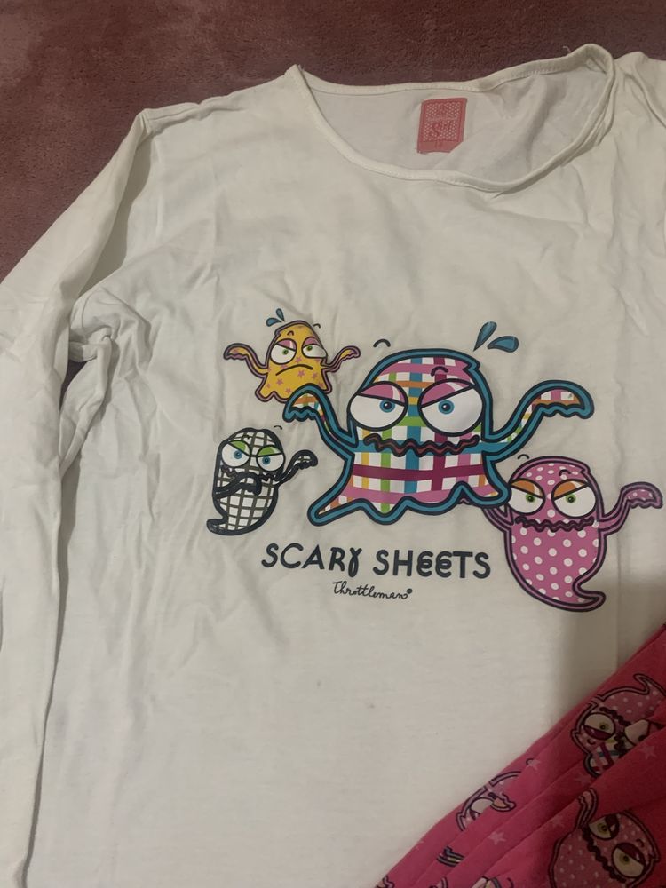 Pijama menina 14 anos “Throttleman” coleção “Scary Sheets”