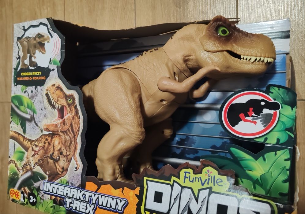 Dinozaur interaktywny T-rex Dino chodzi ryczy NOWY unleashed