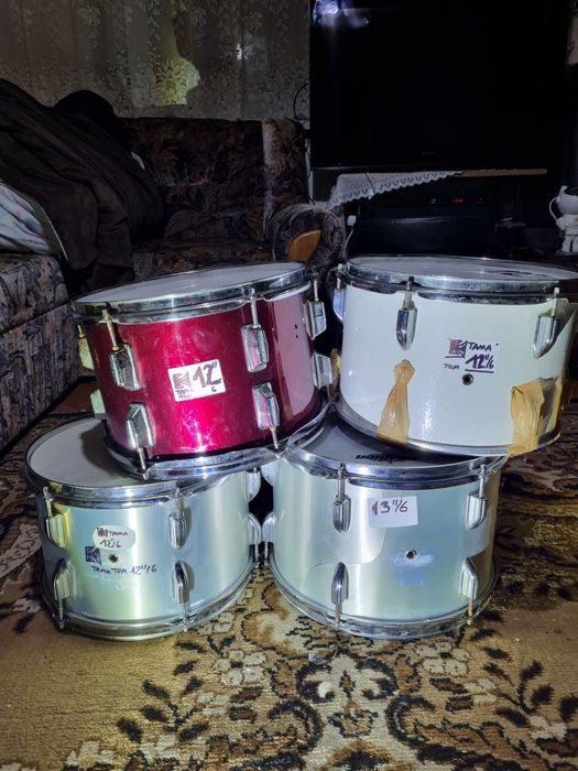 Tom 12" /8" 6 sr wiśnia tama mahon 5 warstw