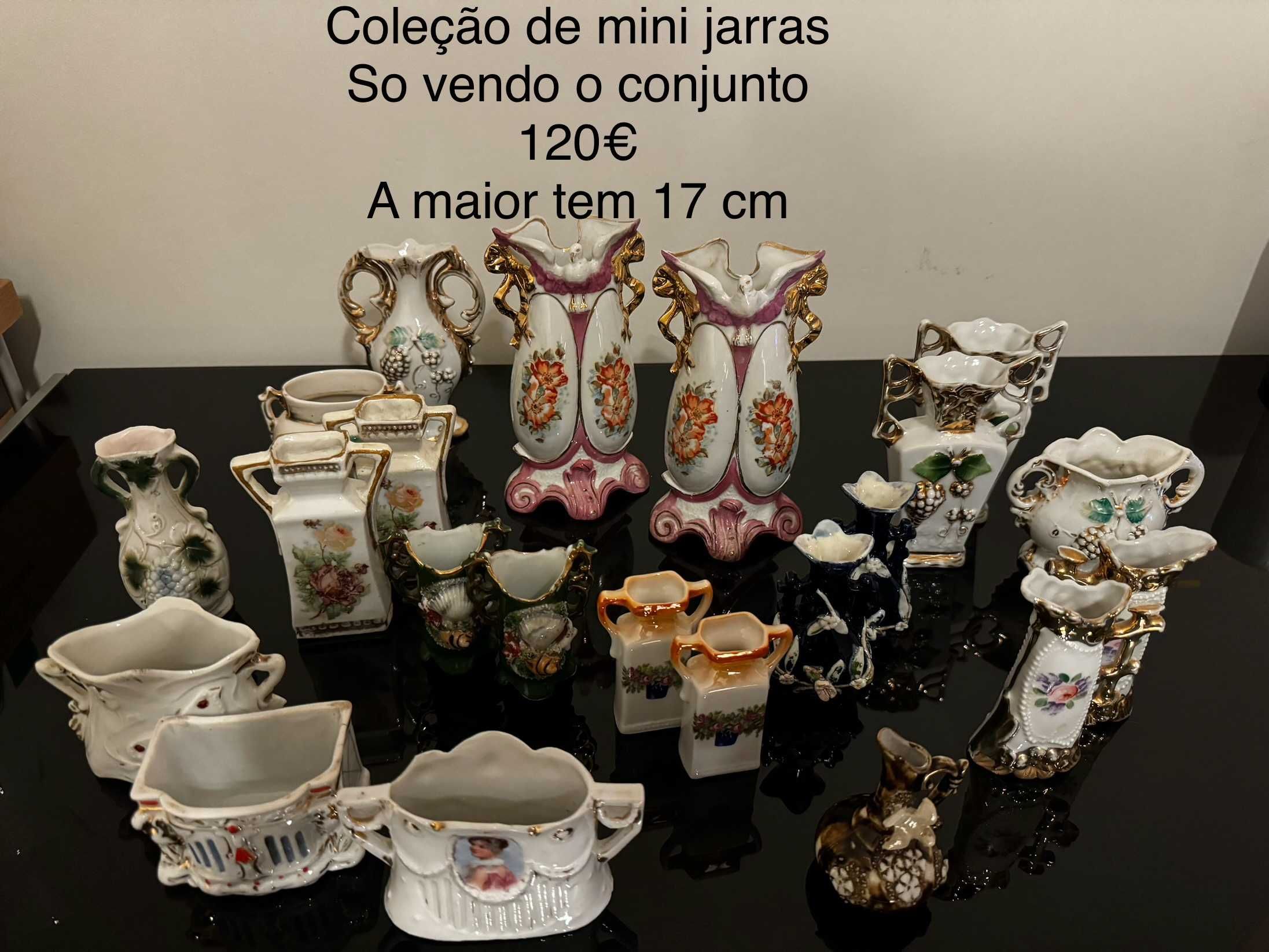 Coleção de mini jarras