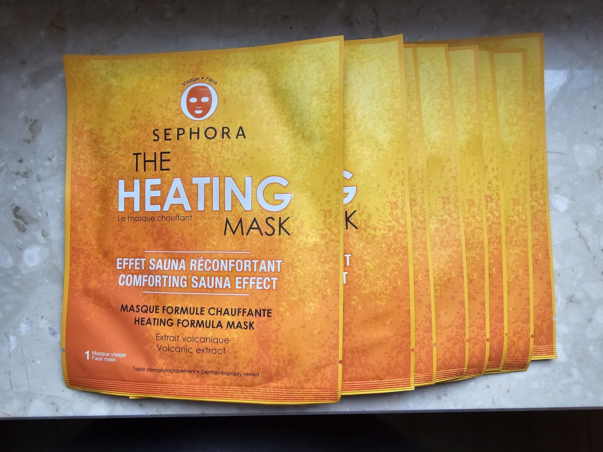 Sephora the heating mask rozgrzewająca relaksująca maska w płachcie